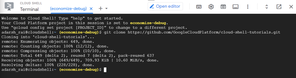 introduction-to-google-cloud-shell-and-commands-list