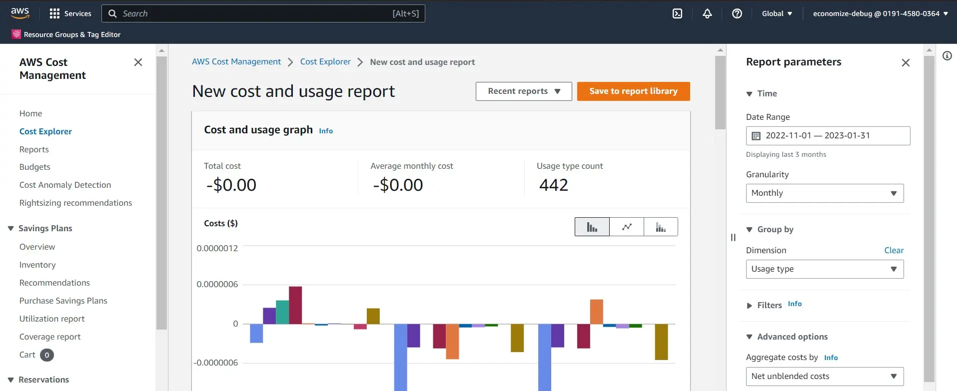 AWS Cost Explorer, Reports, Cost and Usage,  Best practices, Cost Optimization, How to Create, AWS